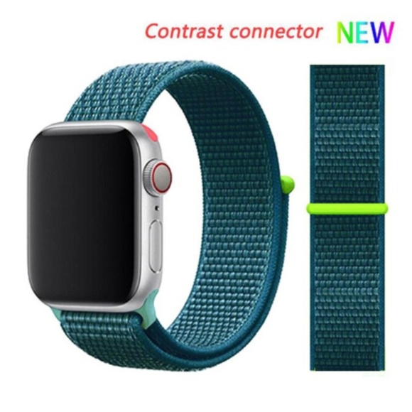 Other - NEW GREEN CONTRAST CONNECTOR Band For Apple Watch